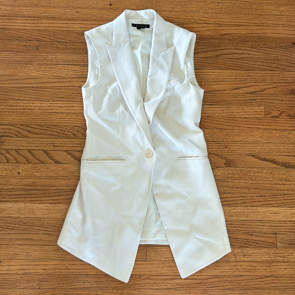 Theory white vest